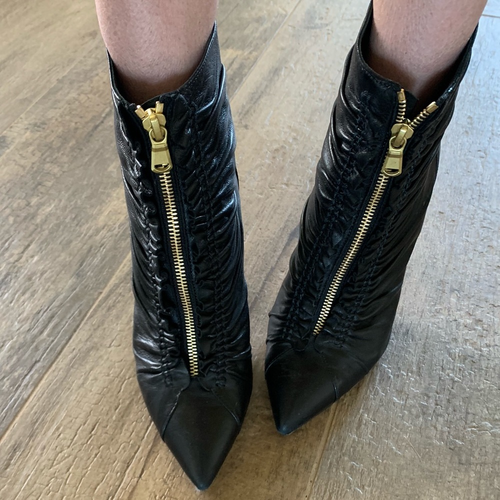 Brian Atwood Leather Booties